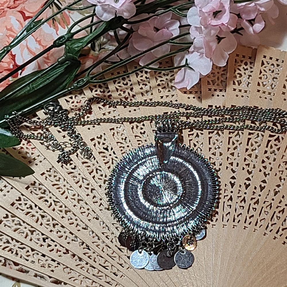 Unique Vintage Silver Statement Necklace